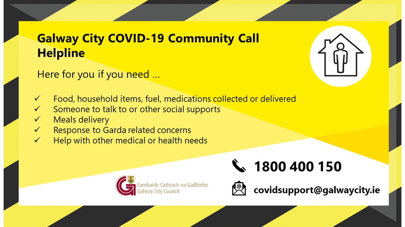 Galway city community helpline slideshow image