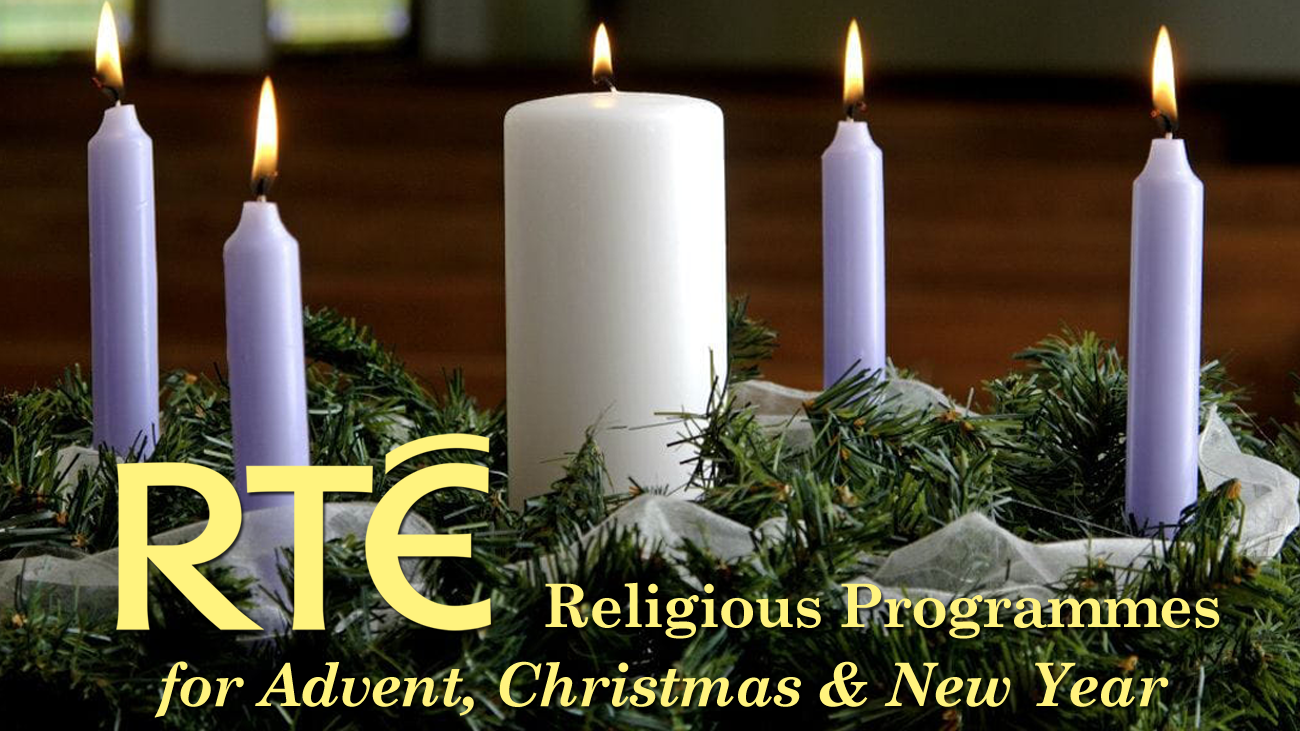 Image of advent candles with text overlay