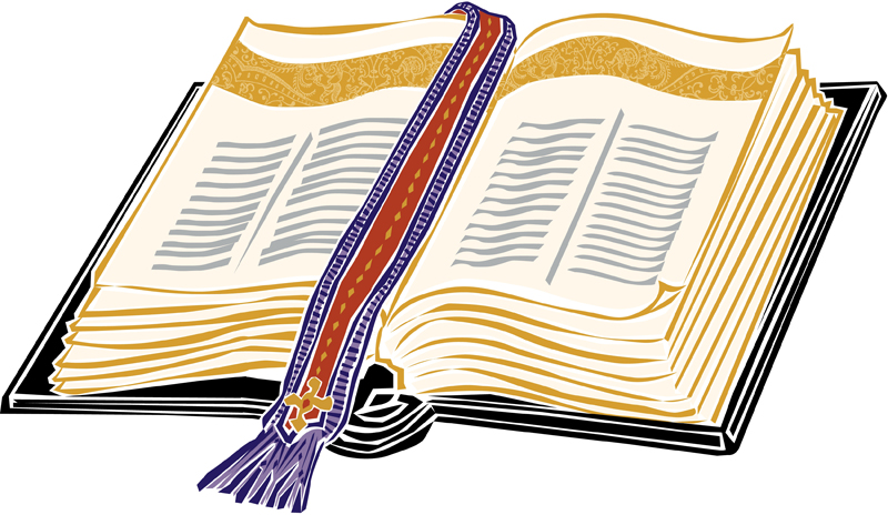 illustration of open bible