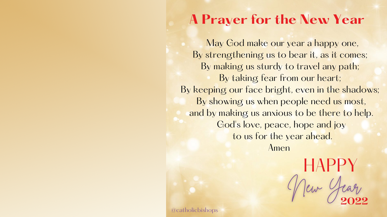 Prayer for the new year Diocese of Galway, Kilmacduagh & Kilfenora