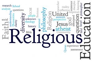 Religious Education word art