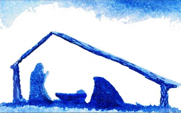 Christmas manger scene