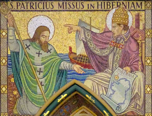 Mosaic of St Patrick from Kilkenny Cathedral