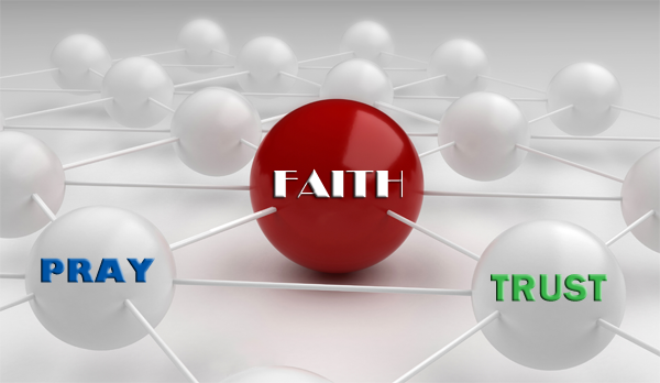 faith-trust-pray text bubbles