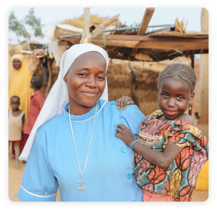 Nun with child