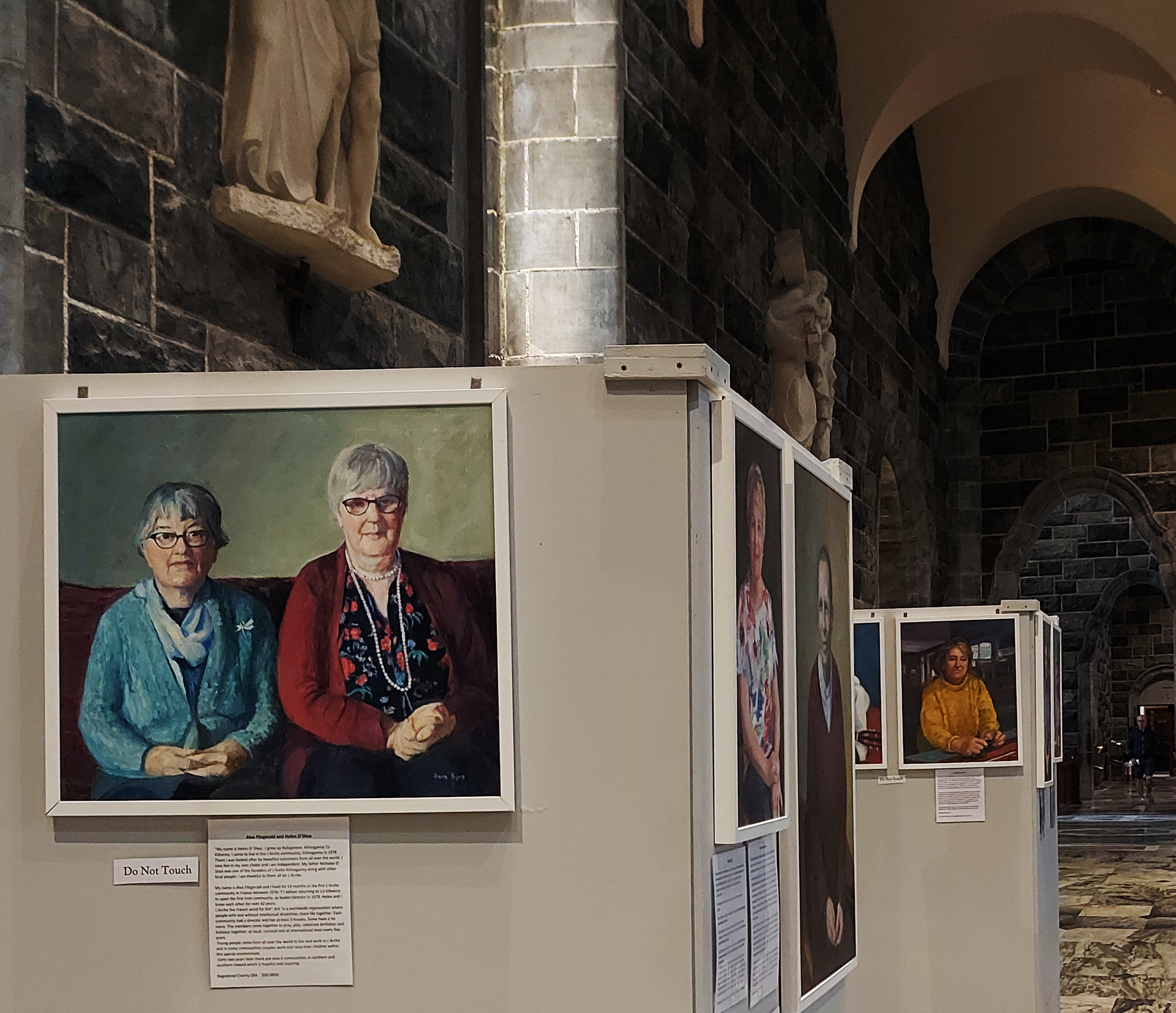 sara kyne exhibition in cathedral
